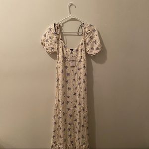 White Maxi Dress with Waist Tie